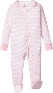 Petite Plume Stripe Fitted Pima Romper