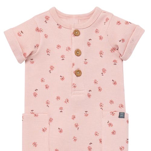 Modern Moments™ By Gerber Short Sleeve Long Romper In Rose Tossed Daisy
