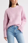 Open Edit Oversize Fuzzy Sweater