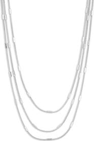 NORDSTROM RACK Triple Layer Bar Chain Necklace