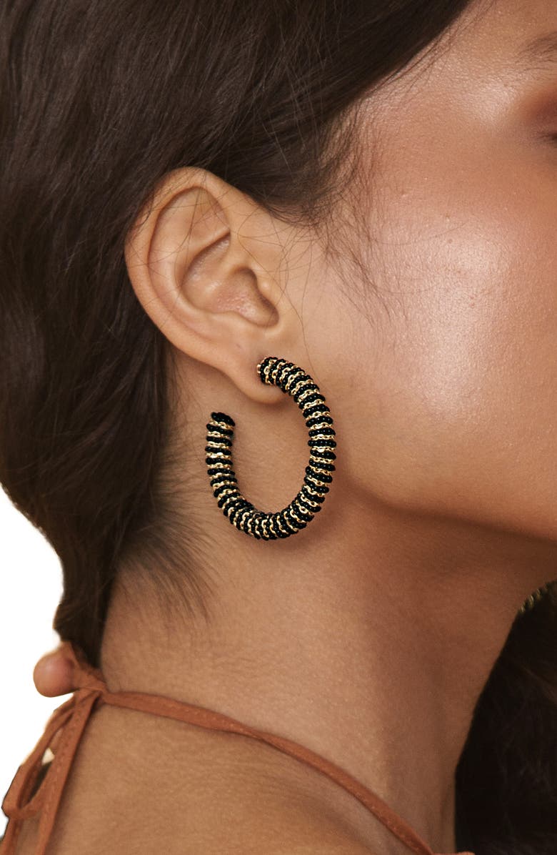 Deepa Gurnani Zareen Hoop Earrings, Alternate, color,