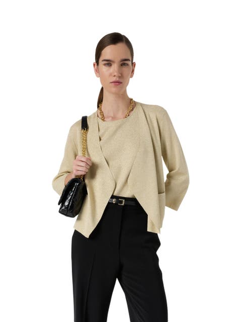 Lavina 3/4 Sleeve Open Front Cardigan