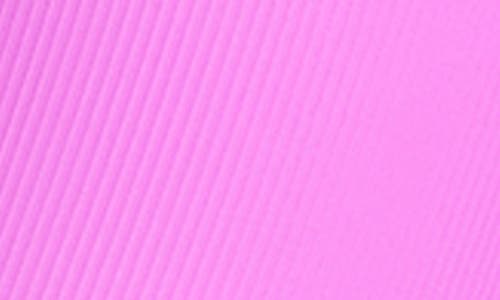 Skechers Goflex Ribbed High Waist Pocket Bike Shorts In Pink