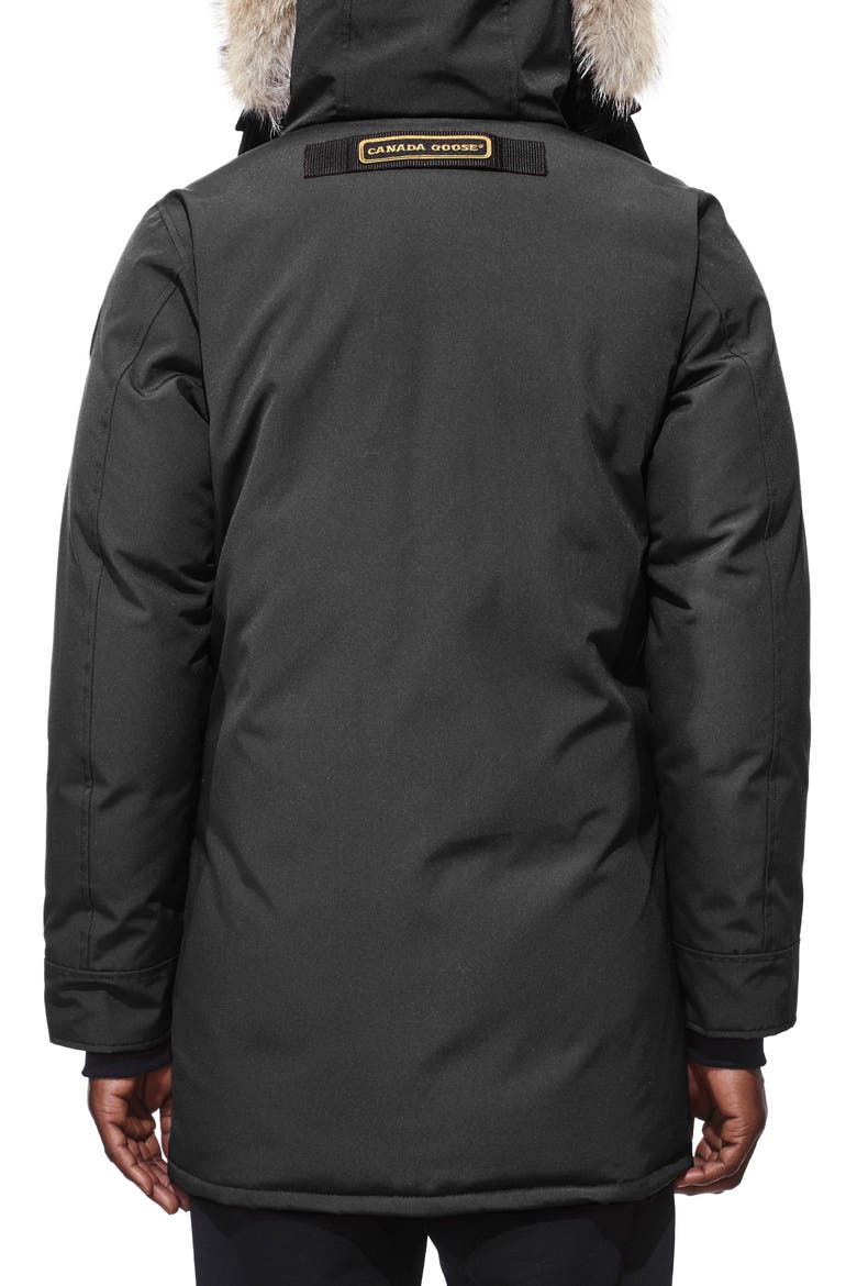 Langford Fusion Fit Parka with Genuine Coyote Fur Trim, Alternate, color, GRAPHITE