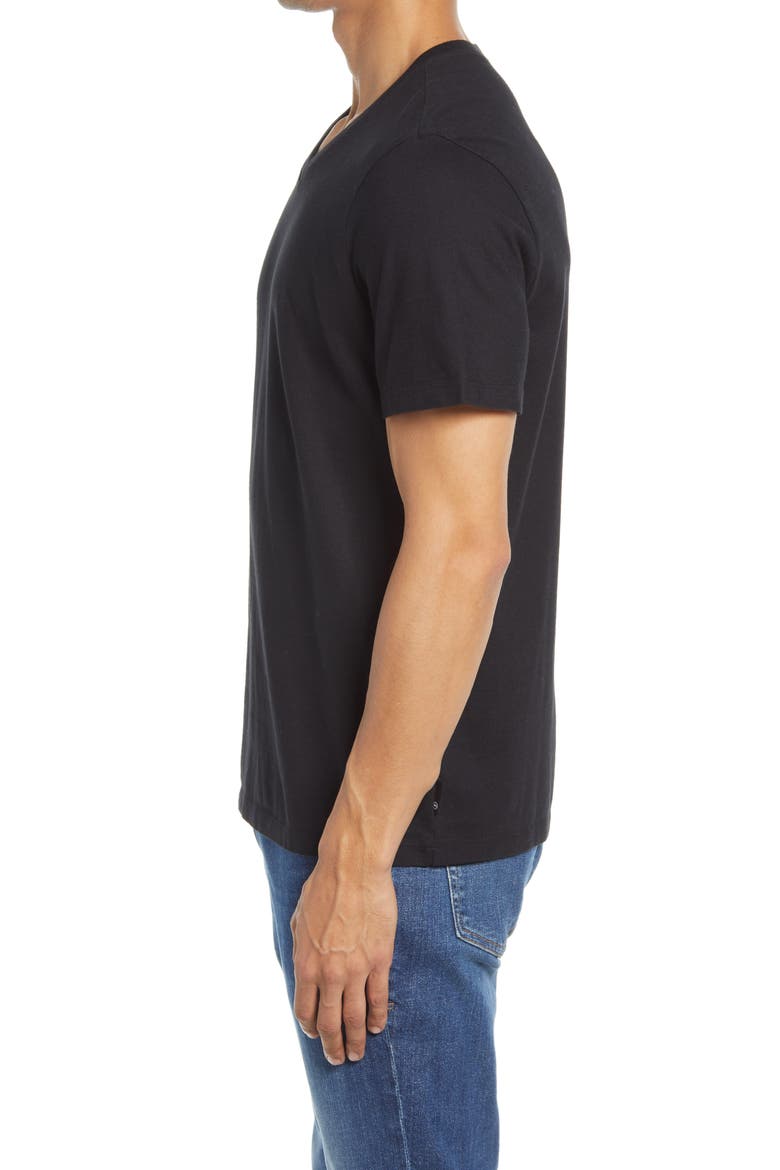 Bryce V-Neck T-Shirt, Alternate, color, TRUE BLACK