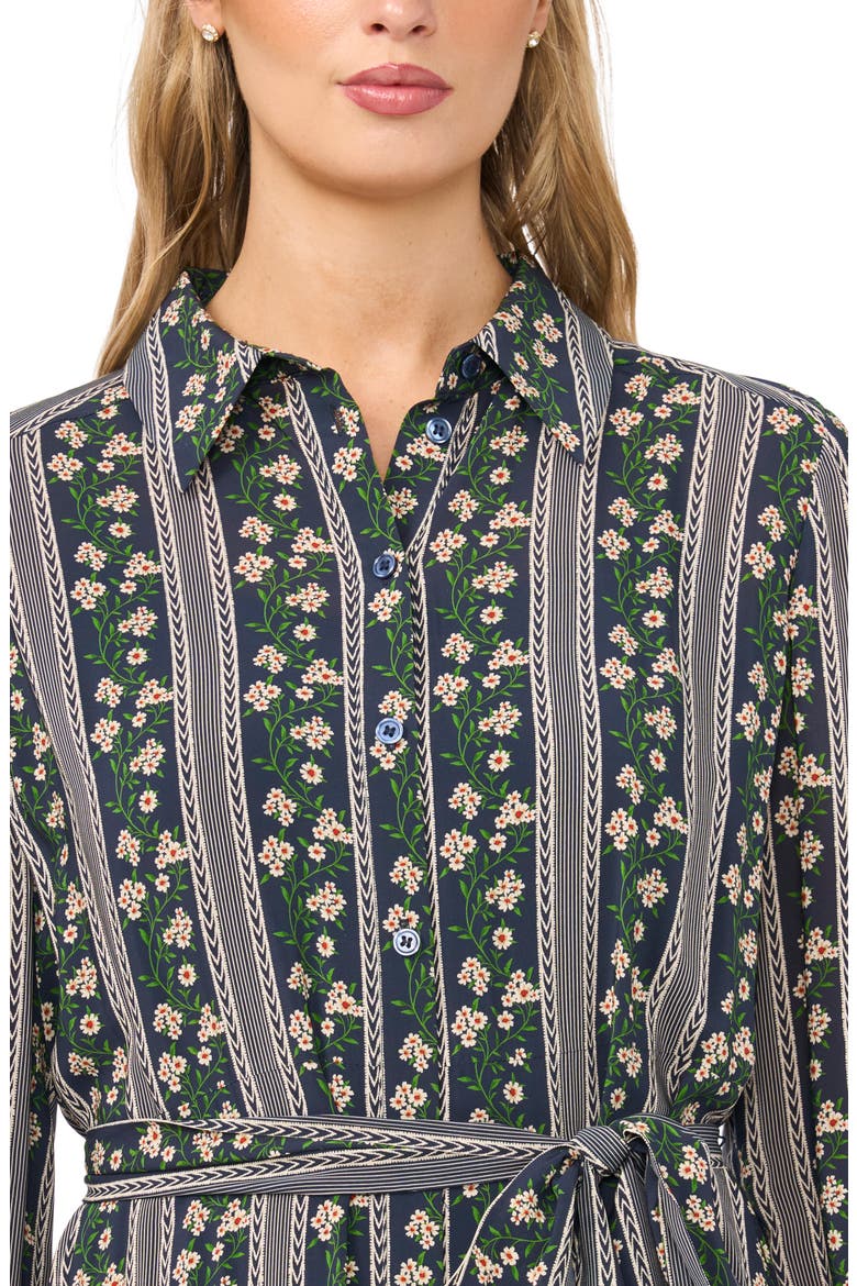 Sloan Long Sleeve Midi Shirtdress, Alternate, color, INDIGO NIGHT