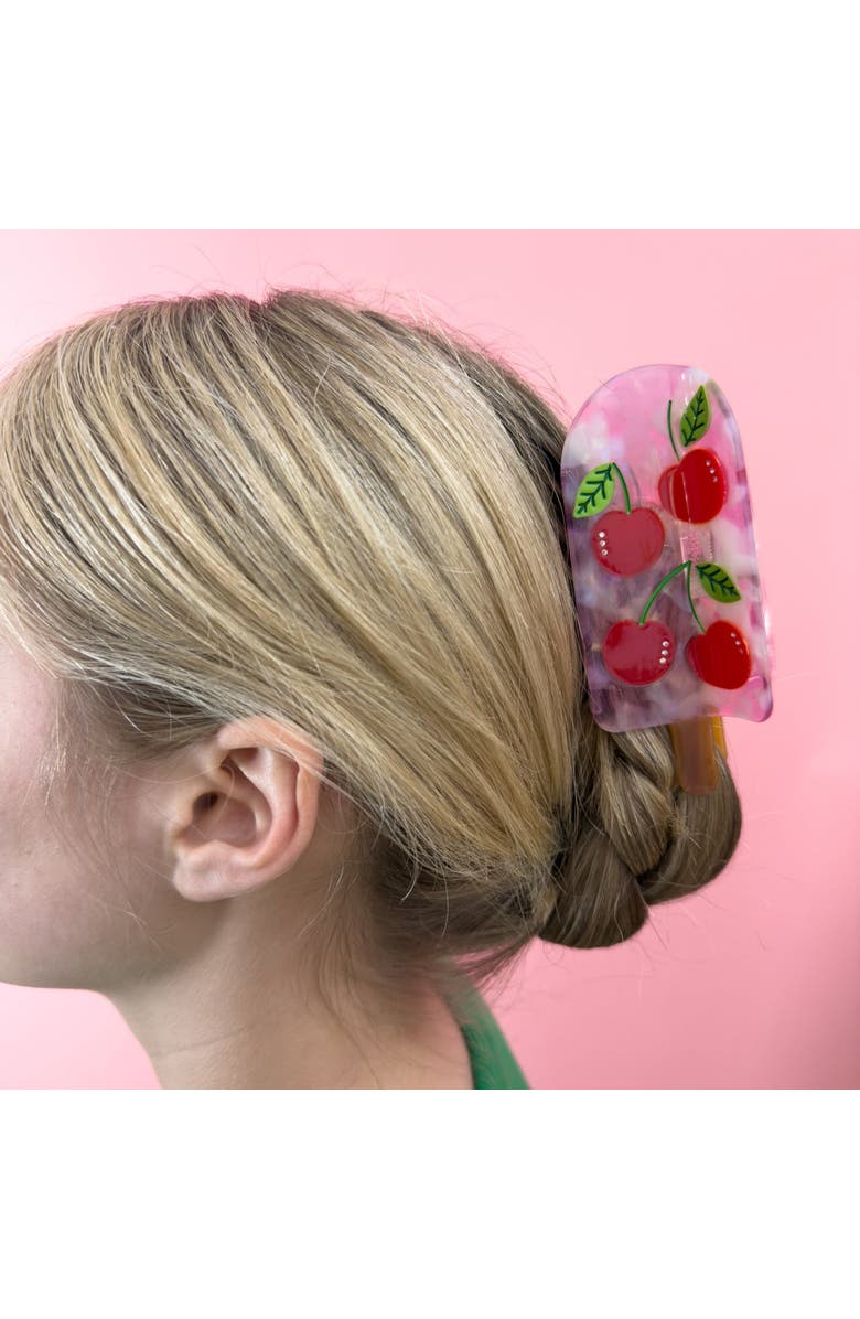 Centinelle Cherry Popsicle Hair Claw, Alternate, color,
