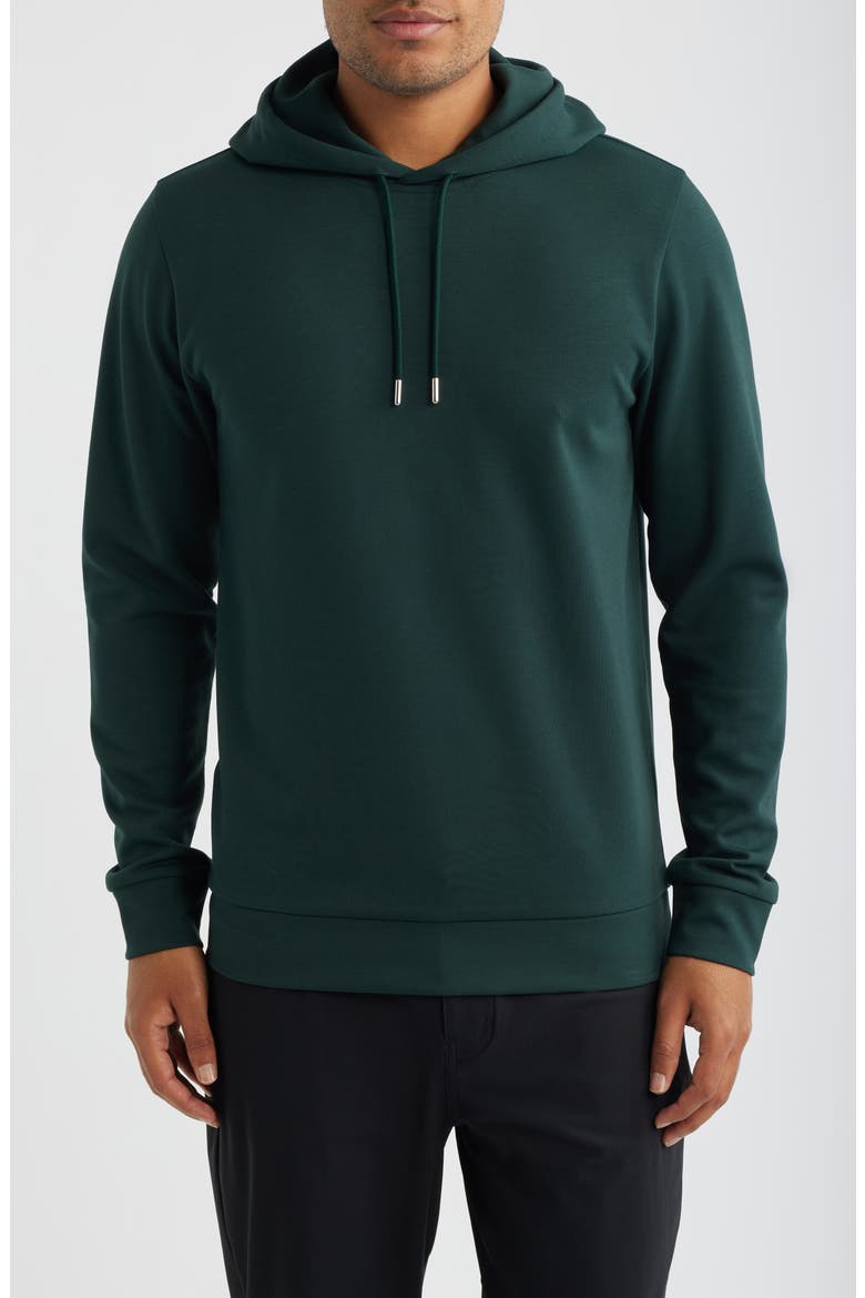 Fabien Double Knit Hoodie, Main, color, DARK SAGE GREEN