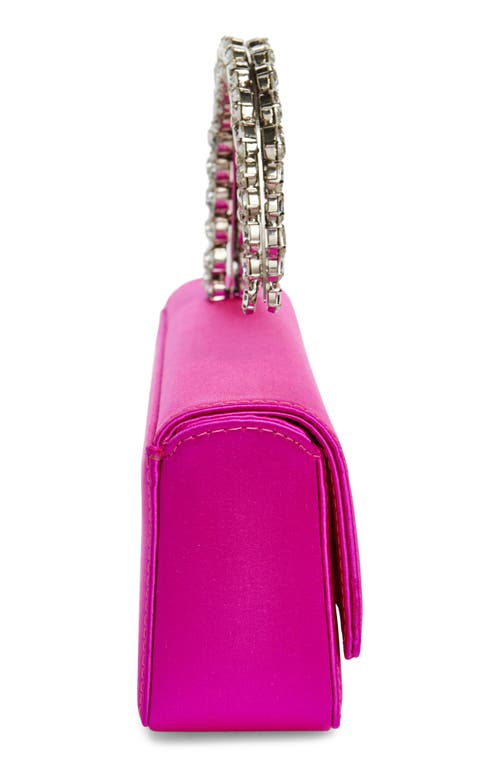 L'alingi Malika Jewel Handle Clutch In Hot Pink