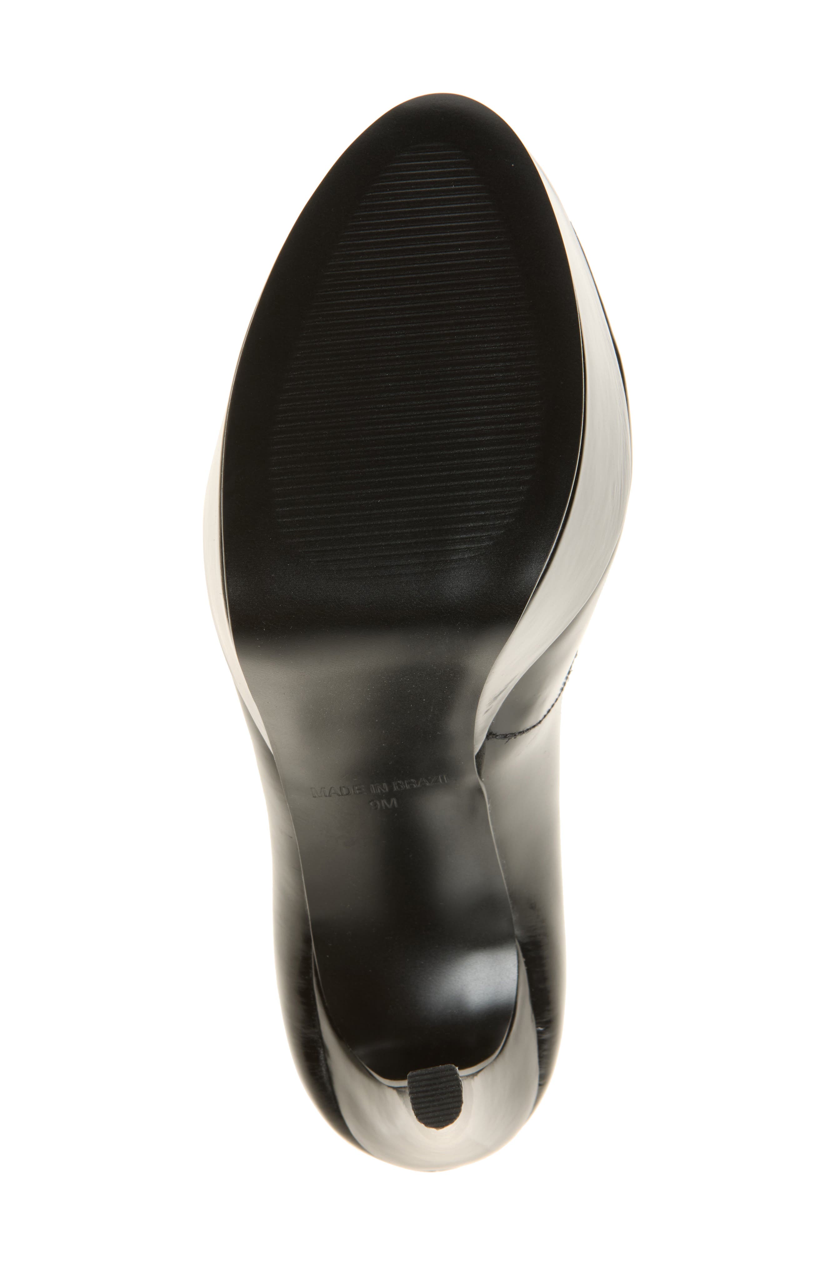 Silene Platform Pump, Alternate, color, BLACK LEATHER
