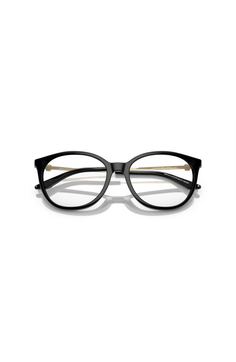 Armani Exchange 54mm Cat Eye optical glasses, Alternate, color, Black