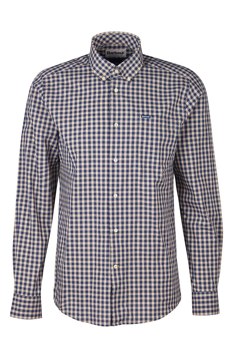 Barbour Merryton Tailored Fit Check Button-Down Shirt, Alternate, color,