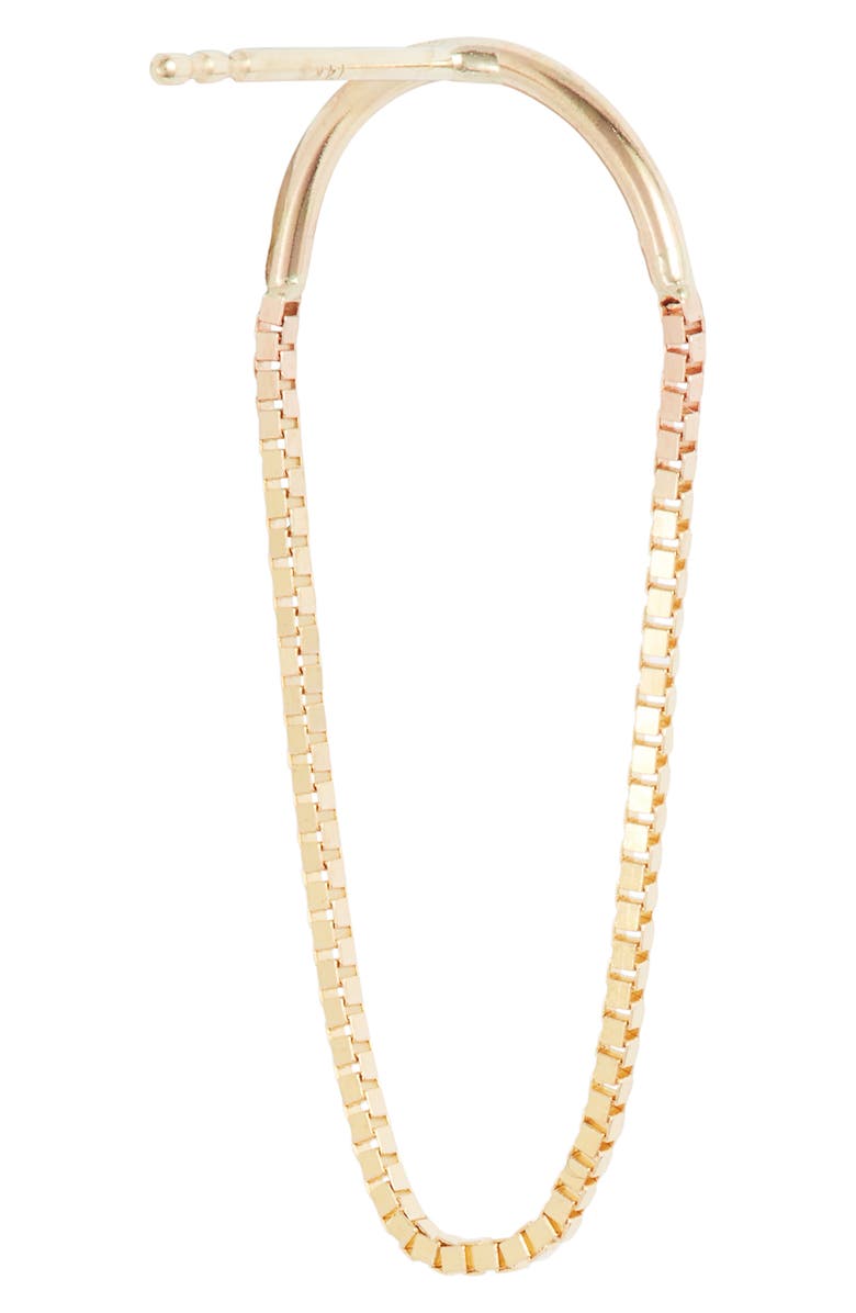 Poppy Finch 14K Gold Arch Earrings, Alternate, color, 