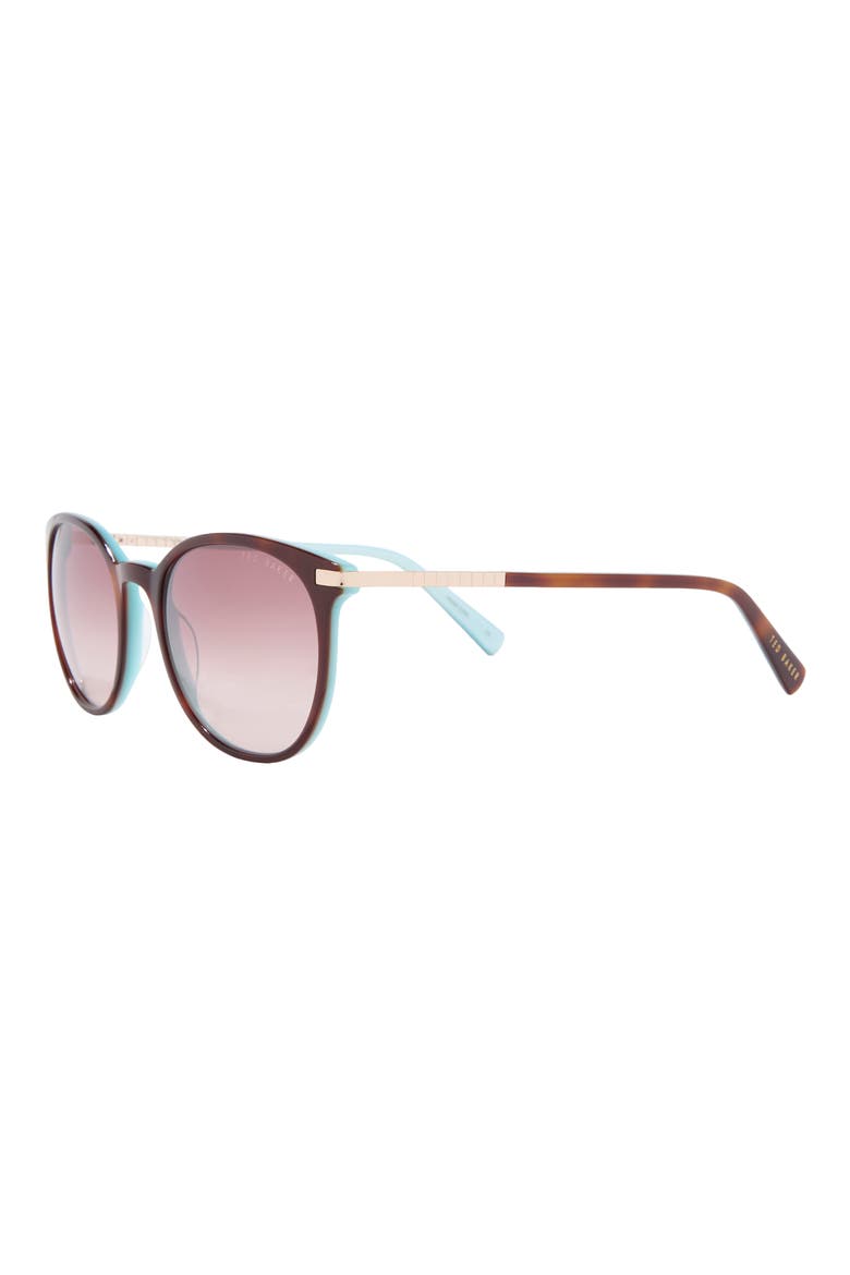 53mm Round Sunglasses, Alternate, color, TORTOISE