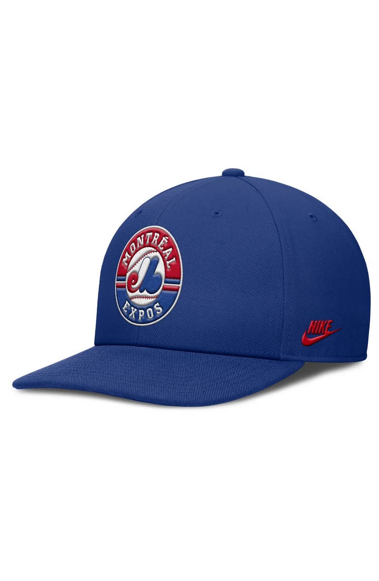 Nike Men's Nike Blue Montreal Expos Pro Performance Snapback Hat, Alternate, color, 