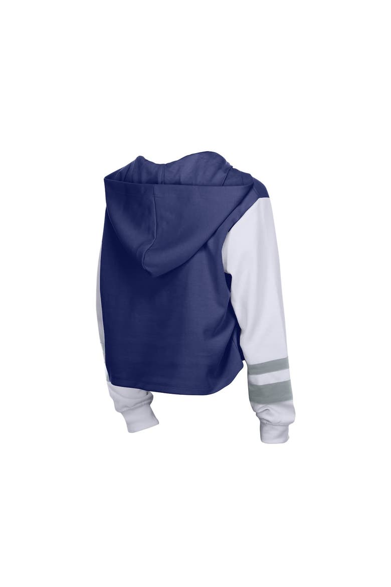 Women's New Era  Royal Los Angeles Dodgers Boxy Lace-Up Hoodie, Alternate, color, Royal
