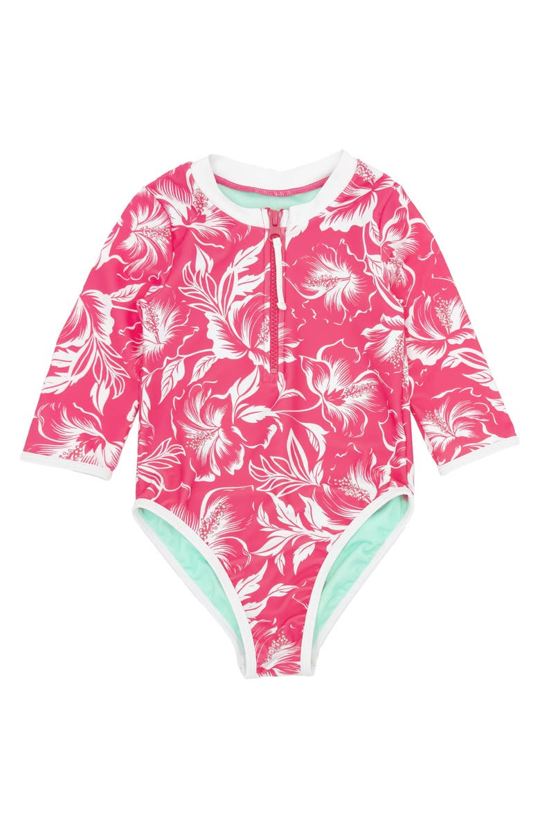 Feather 4 Arrow Sun Seeker One-Piece Rashguard Swimsuit, Main, color,