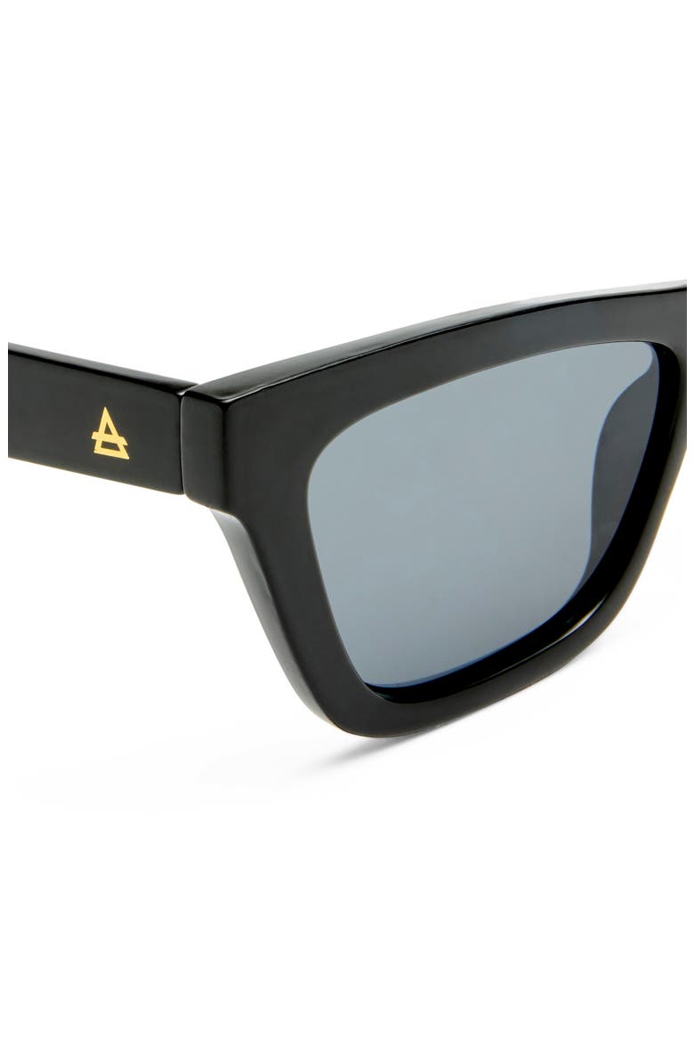 Amplitude 52mm Cat Eye Sunglasses, Alternate, color, BLACK / SMOKE MONO