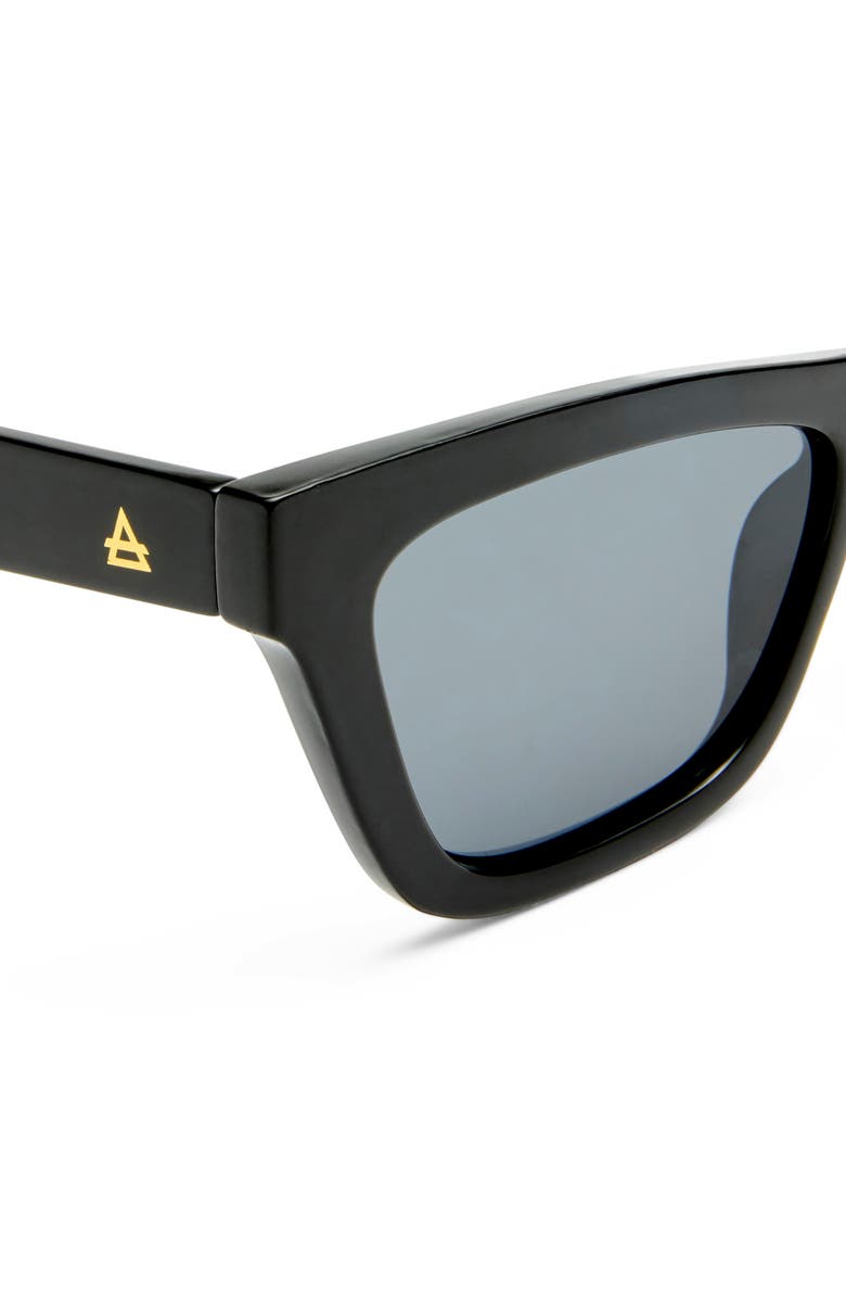AIRE Amplitude 52mm Cat Eye Sunglasses, Alternate, color, Black / Smoke Mono