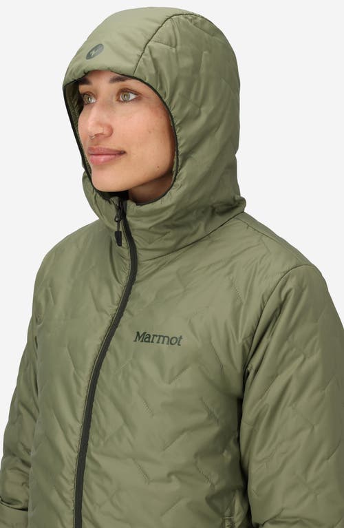 Marmot Monoquilt Hooded Jacket In Brown