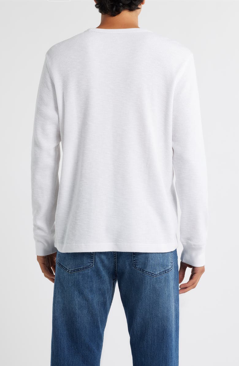 Treasure & Bond Thermal Waffle Slub Knit Long Sleeve T-Shirt, Alternate, color, White