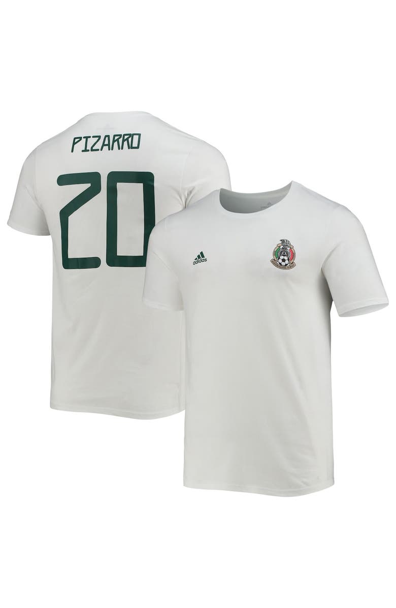 adidas Men's adidas Rodolfo Pizarro White Mexico National Team Amplifier Name & Number T-Shirt, Main, color, 