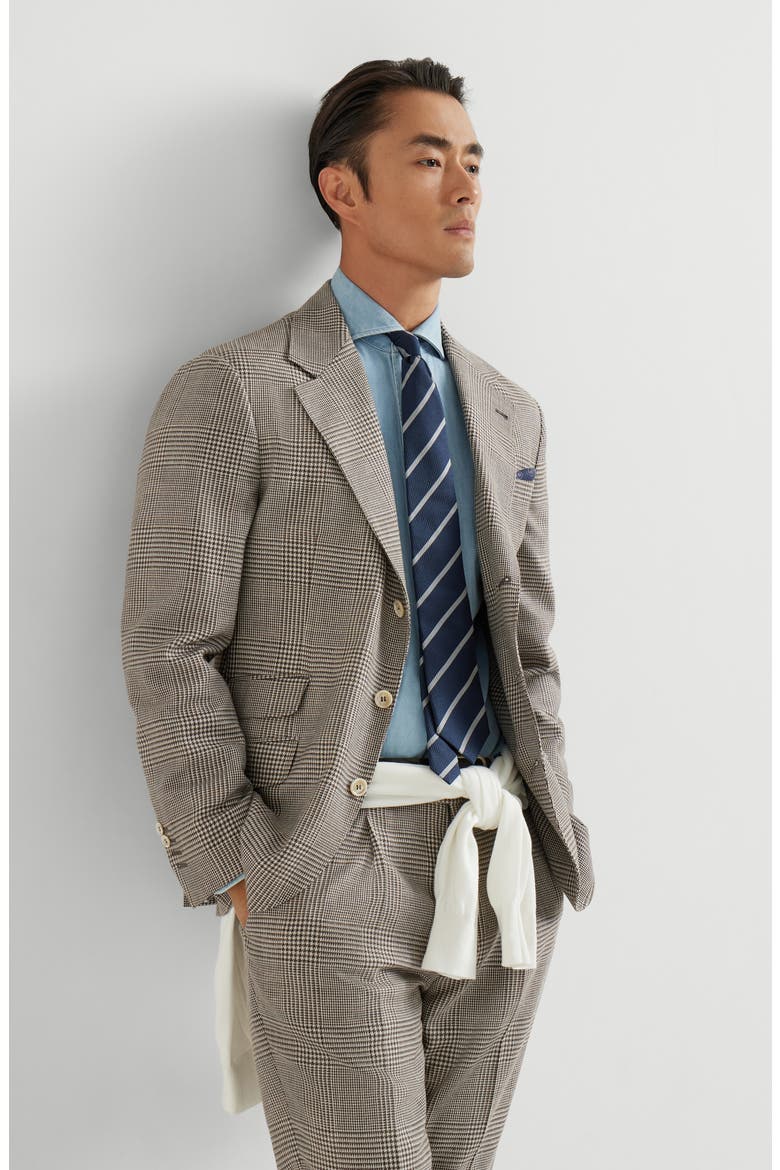 Prince of Wales Cavallo blazer, Alternate, color, Light Brown