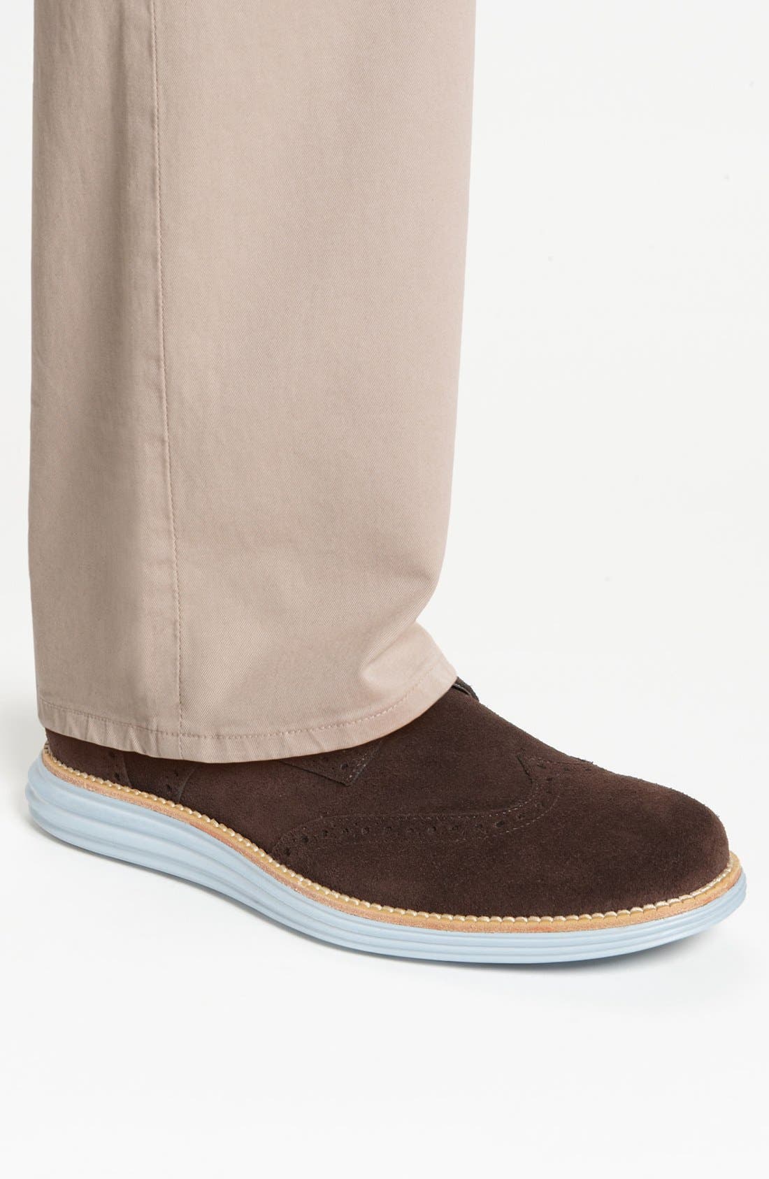 'LunarGrand' Wingtip, Alternate, color, CHARCOAL/ YELLOW