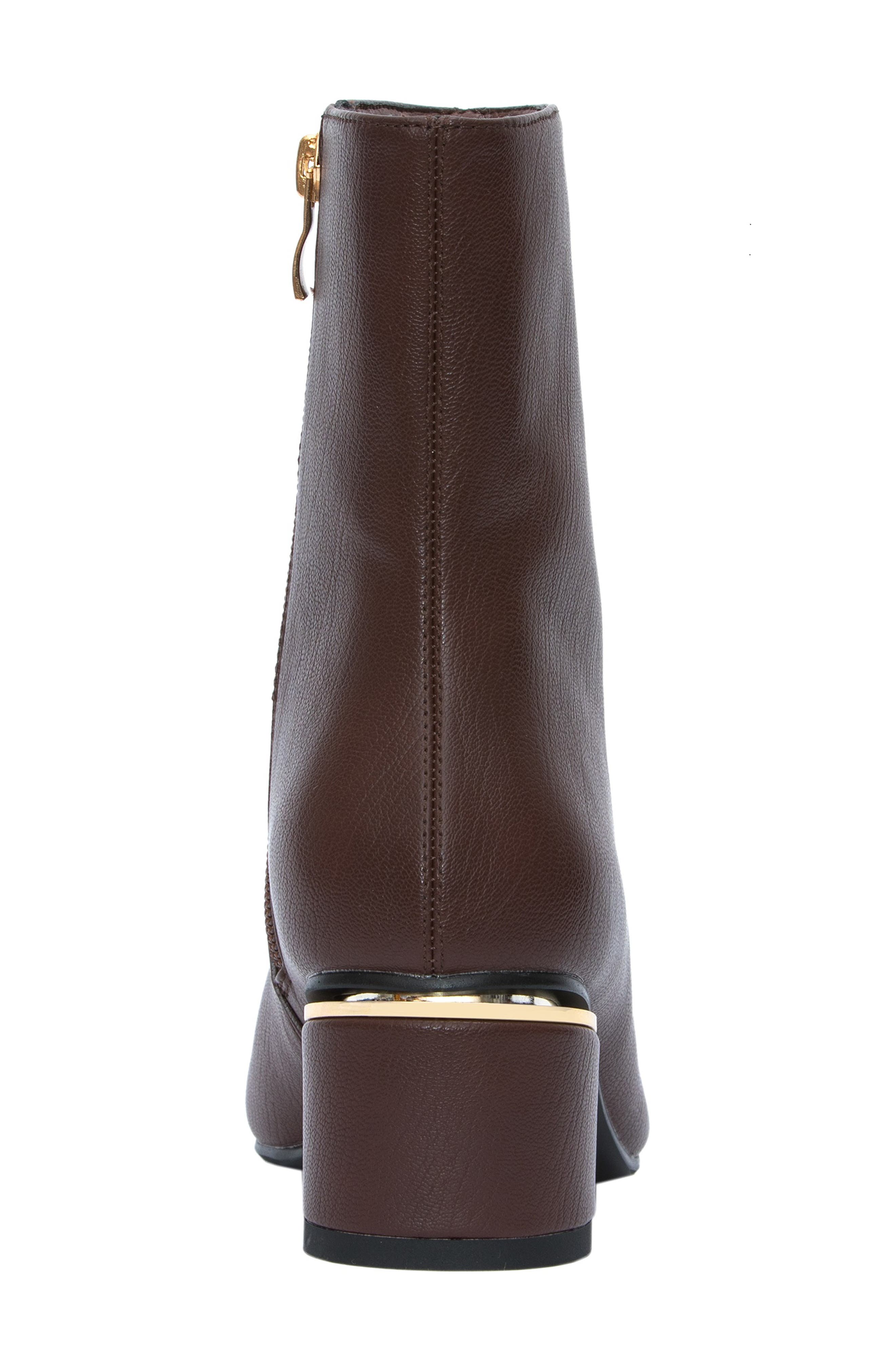 Mona Square Toe Wedge Boot, Alternate, color, BROWN MULTI