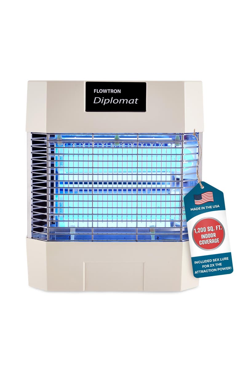 Flowtron Diplomat Indoor Bug Zapper, 1200 Sq Ft Electric Fly & Insect Killer W/80W UV Light & More, Main, color, 