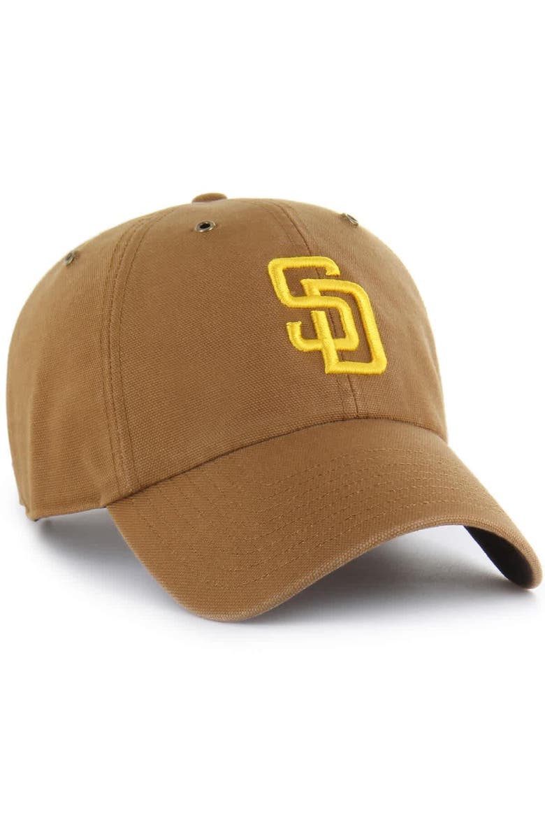 Men's Carhartt x '47  Brown San Diego Padres Clean Up Adjustable Hat, Alternate, color, Brown