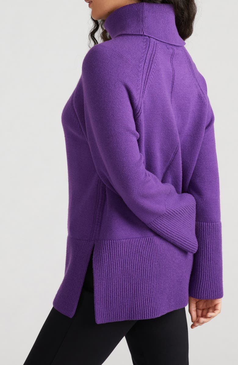 Universal Standard Yolanda Turtleneck Sweater, Alternate, color, Grape