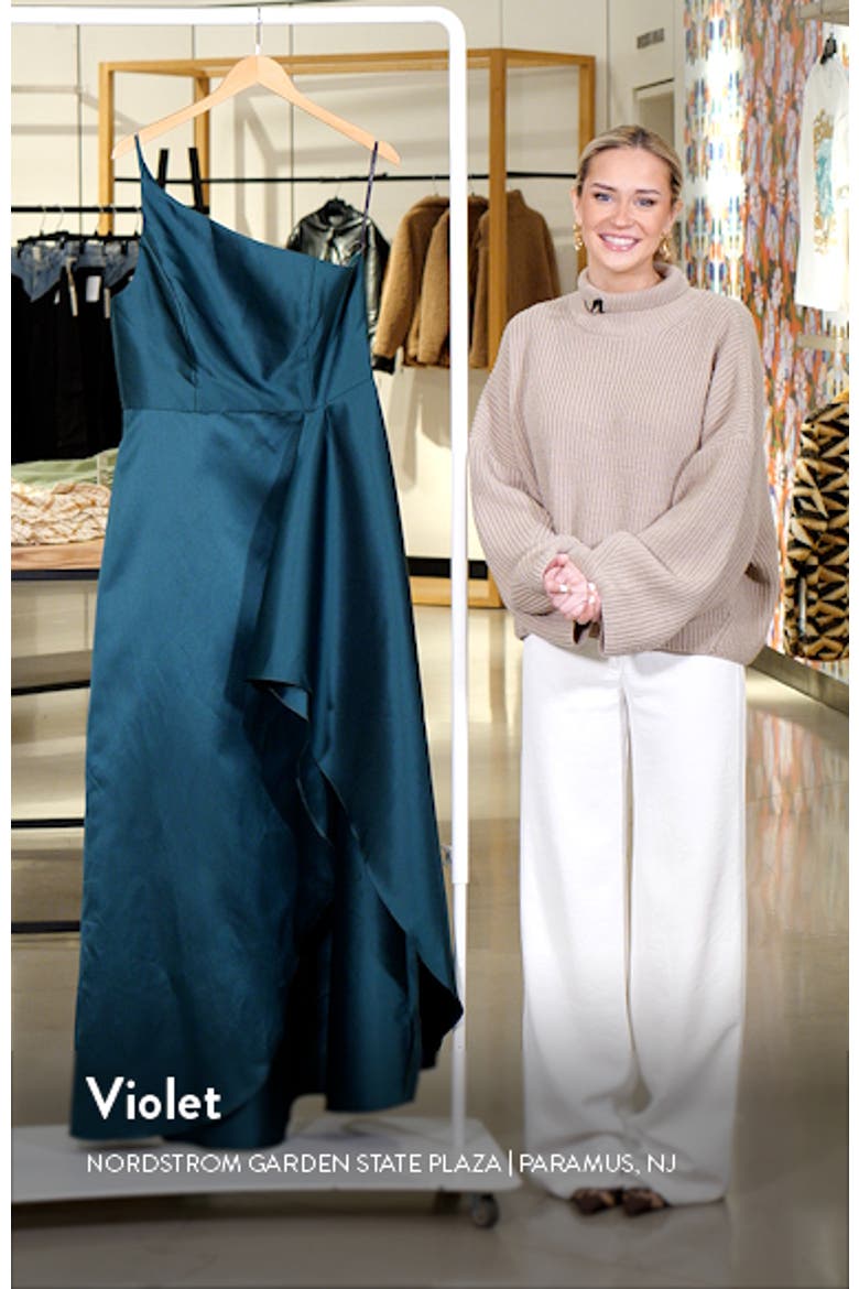 One-Shoulder Satin Gown video