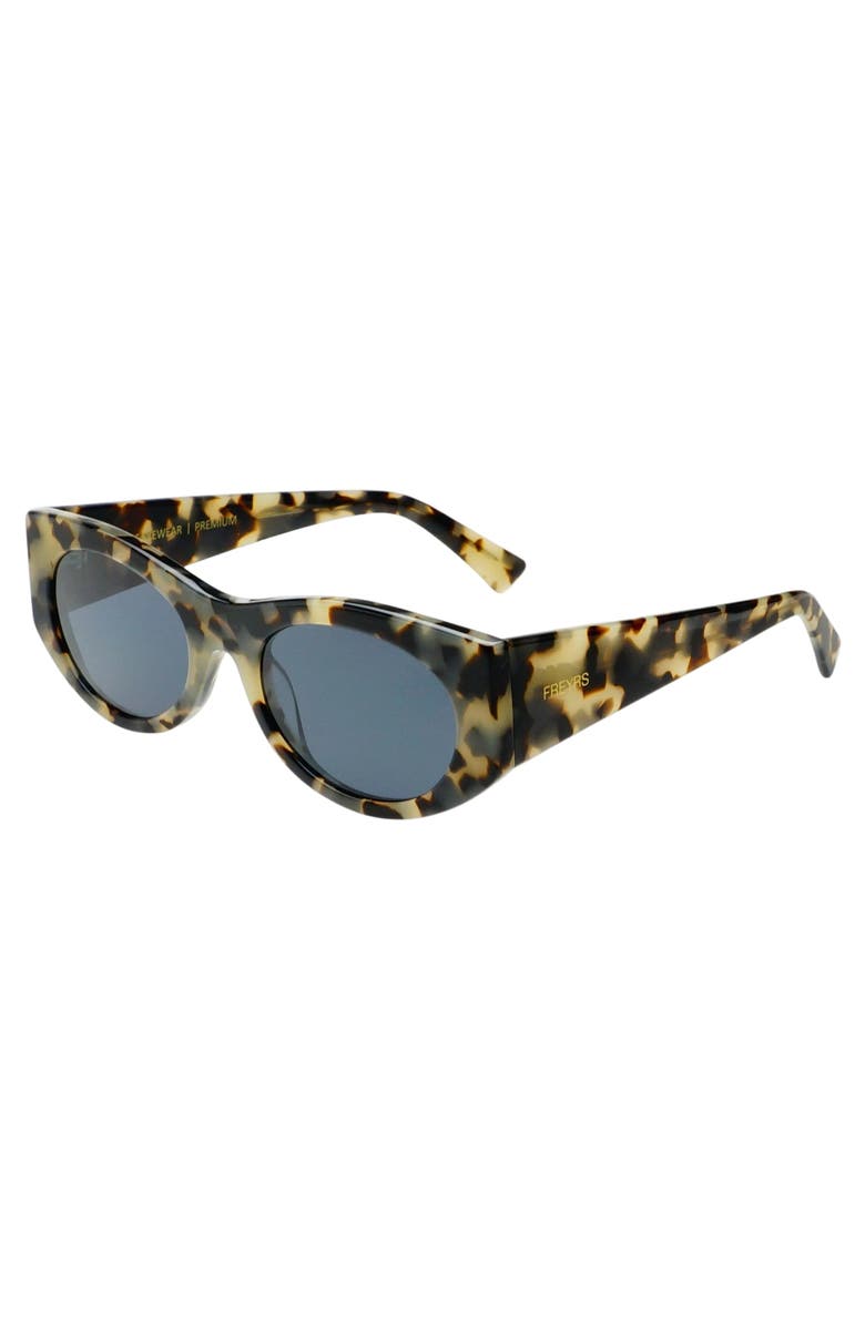 FREYRS Eyewear Layla Cat Eye Sunglasses, Alternate, color, Gray Tortoise