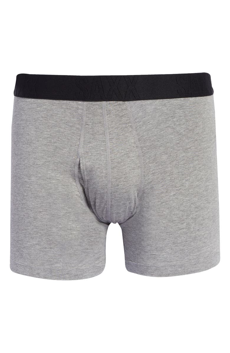 SAXX DropTemp<sup>®</sup> Cooling Cotton Boxer Briefs, Alternate, color, Dark Grey Heather