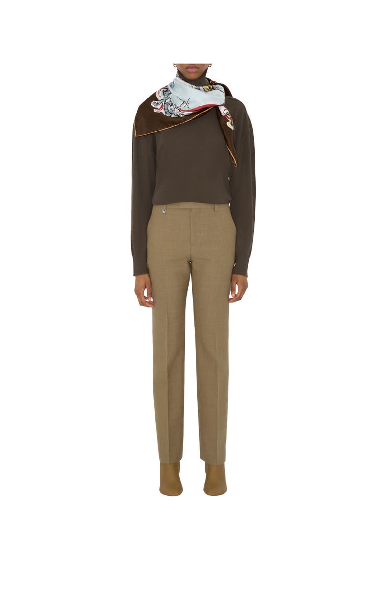 Burberry Westminster Silk Scarf, Alternate, color, Mulch