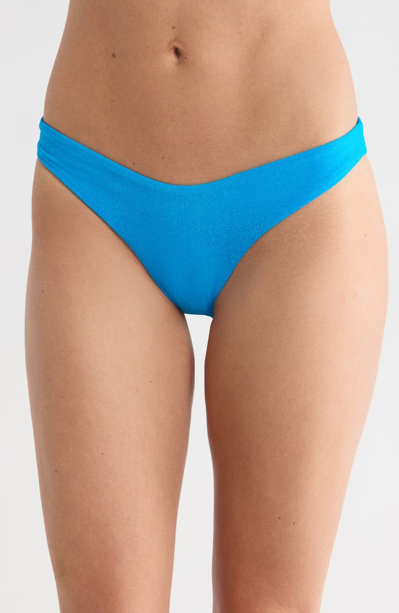 Maaji Splendour Regular Rise Thin Side Bikini Bottoms, Main, color, Blue