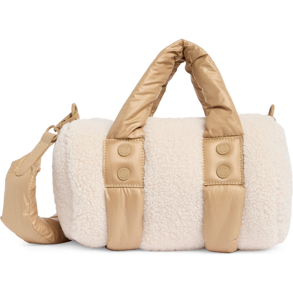 Pajar Valentina Fleece Crossbody Bag In Gold