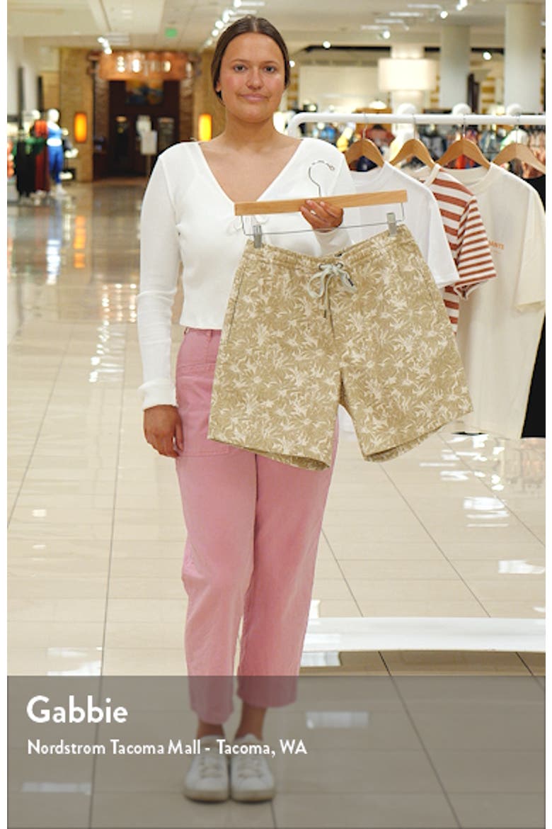Main Beach Floral Stretch Cotton Drawstring Shorts video
