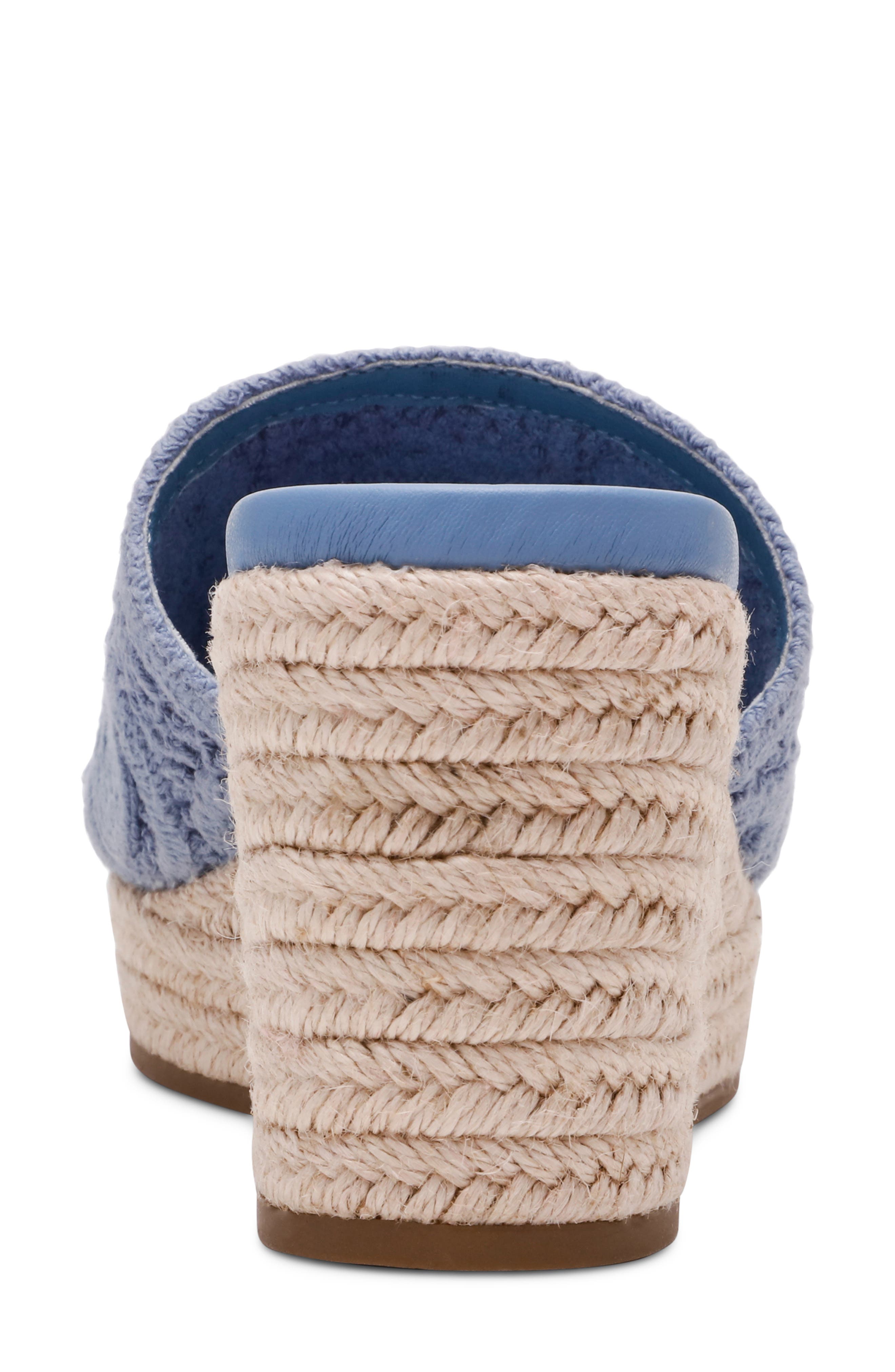 Effy Espadrille Slide Sandal, Alternate, color, BLUE CROCHET
