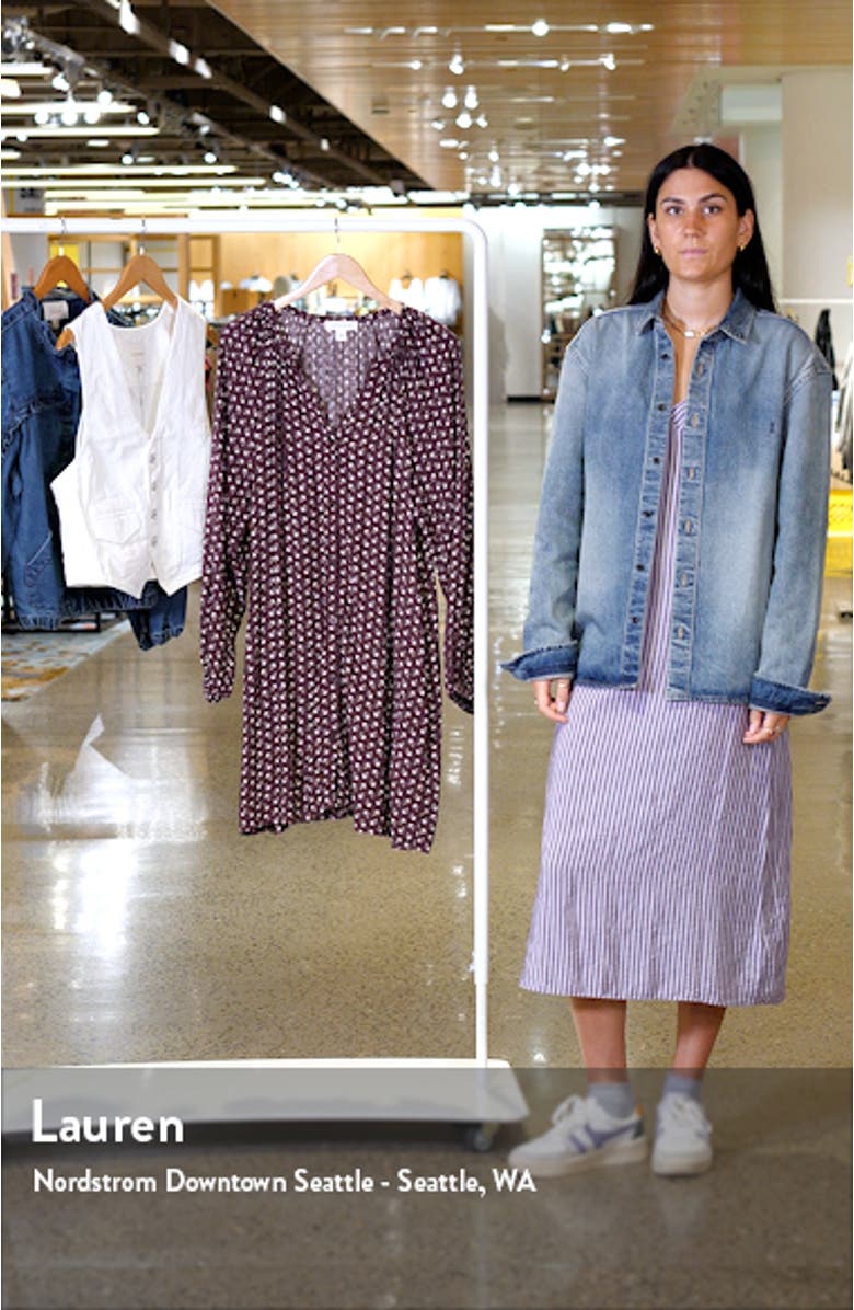 Flowy Button Front Minidress, sales video thumbnail