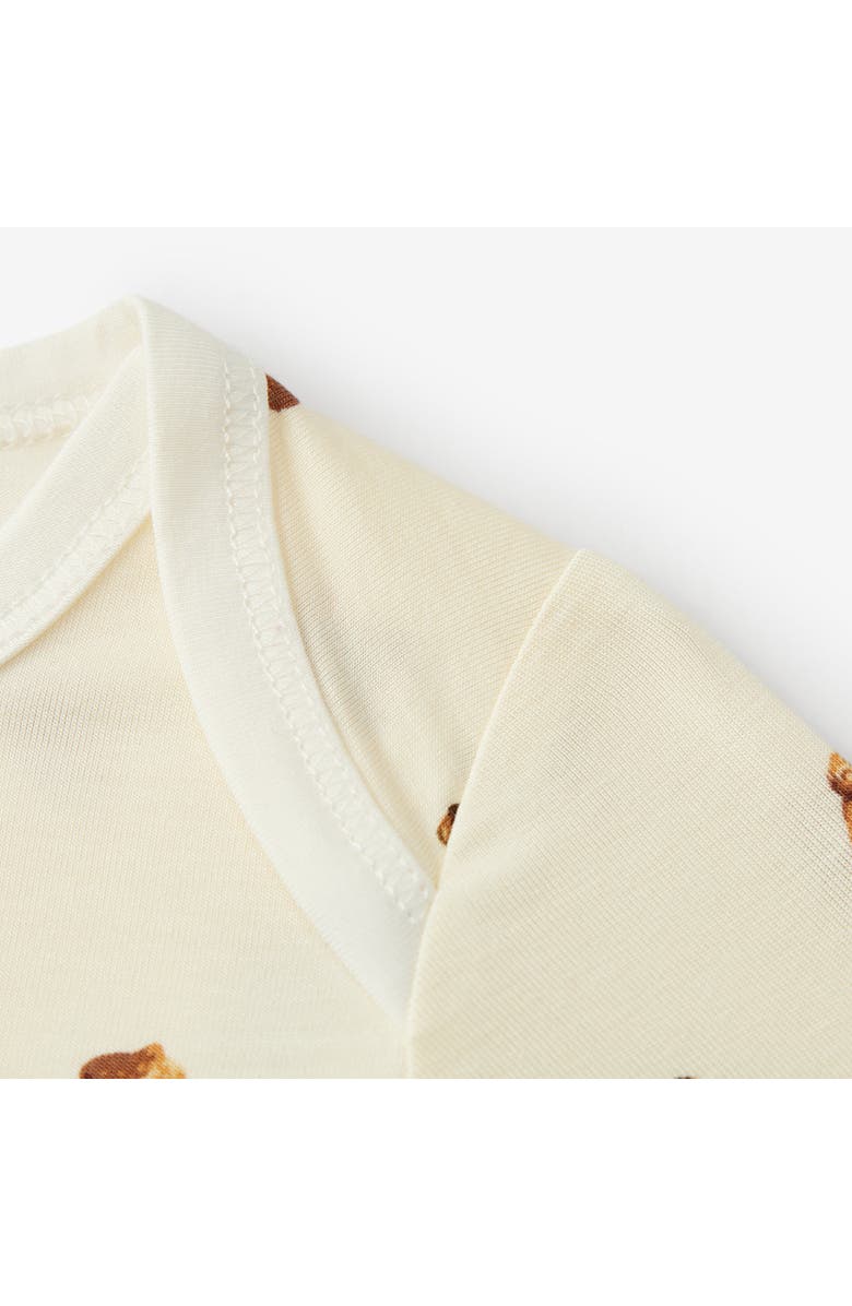 Milkbarn Luxe Stretch Long Sleeve One Piece, Alternate, color, Chipmunk