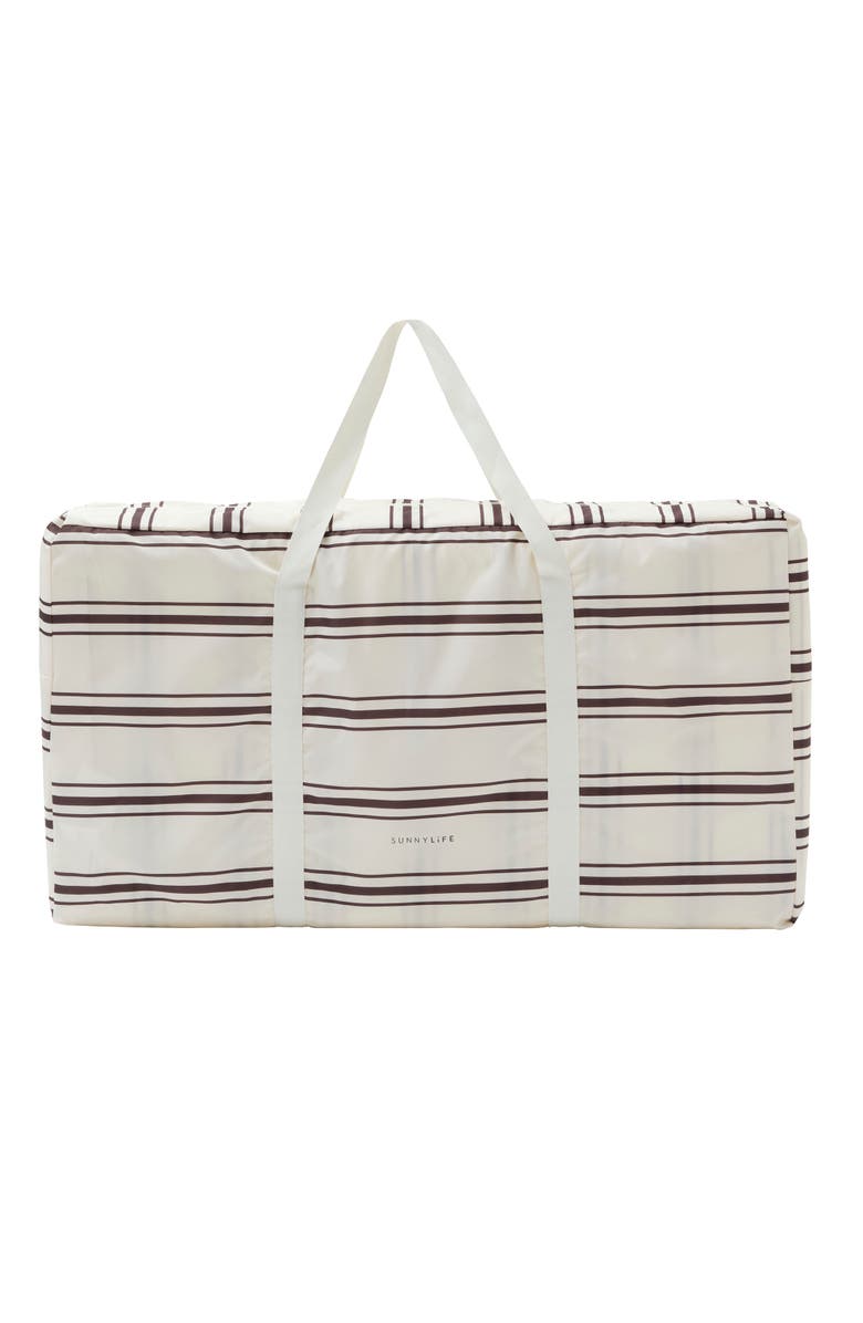 Sunnylife The Lounger Chair Charcoal Stripe, Adjustable Seat, Waterresistant, Alternate, color, 