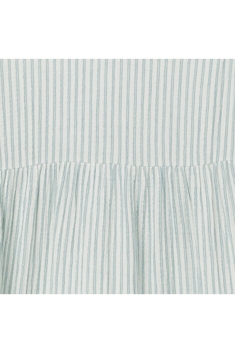 Mommy & Me Gauze Dress, Alternate, color, Teal Stripes