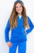 Limeapple Minky Bubble Zip Hoodie - Tie Dye