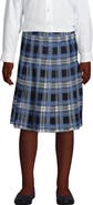 Lands' End School Uniform Girls Plaid Pleated Skirt Below the Knee