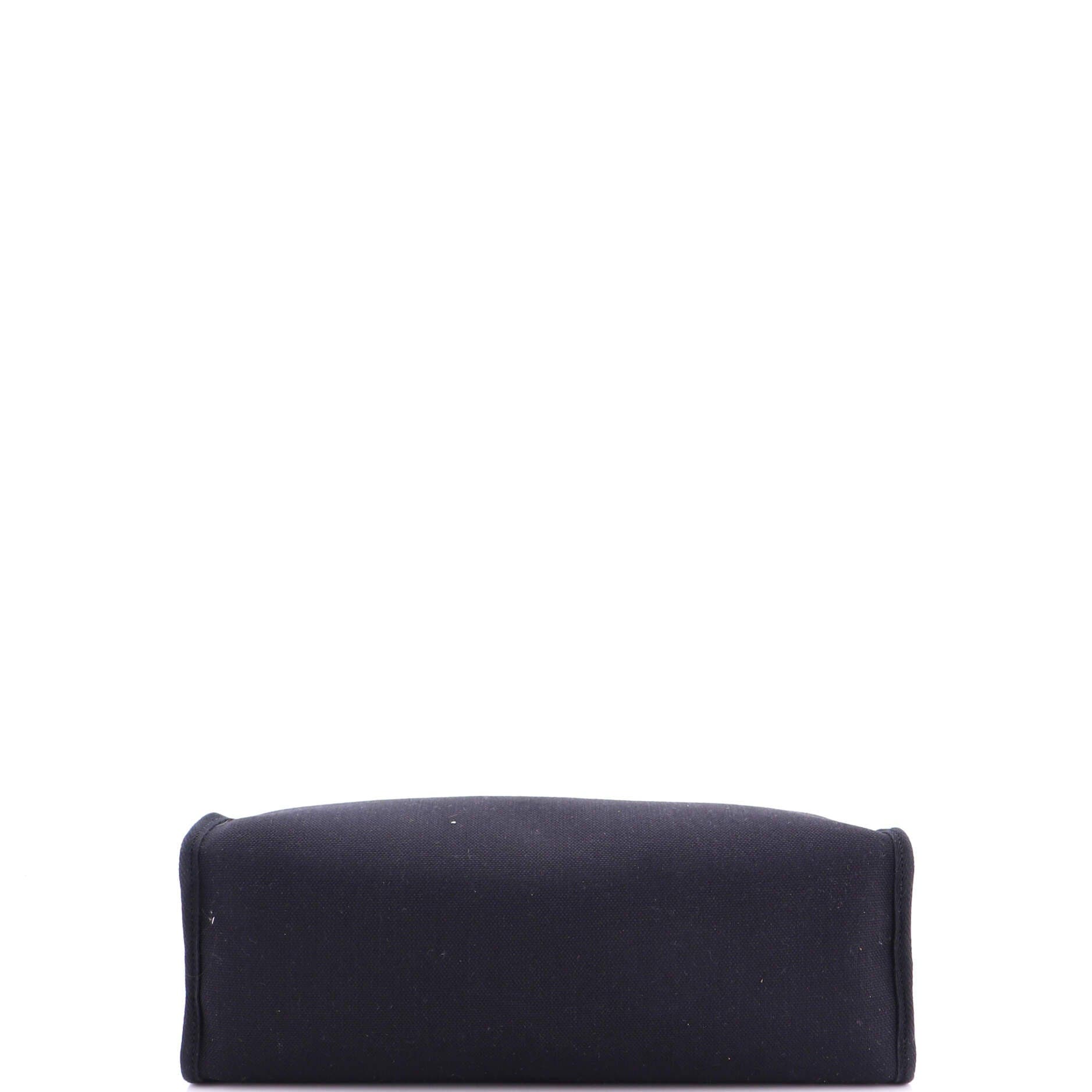 Herbag Zip Leather and Toile 31, Alternate, color, Black