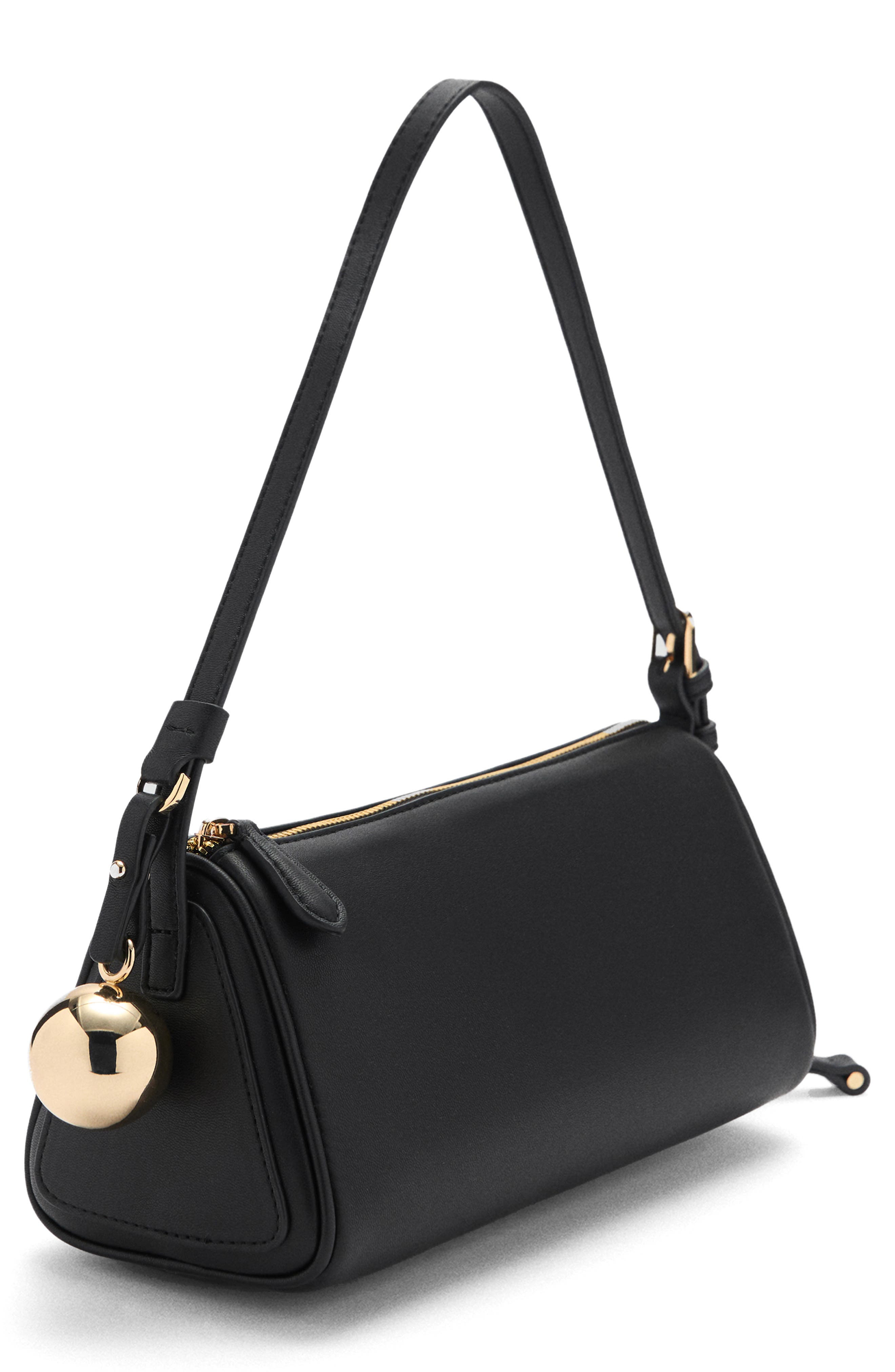 MANGO Faux Leather Shoulder Bag, Alternate, color, 