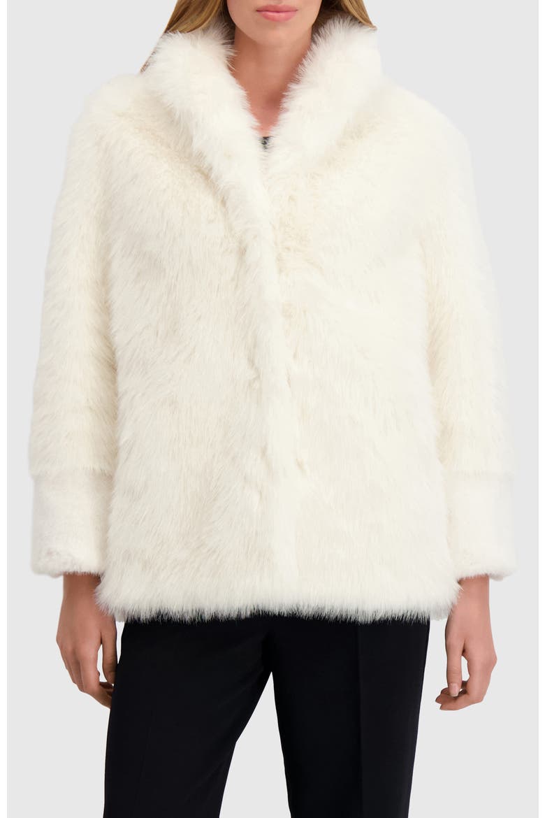 Fur-Free Fox And Mink (Faux Fur) Jacket, Alternate, color, WHITE