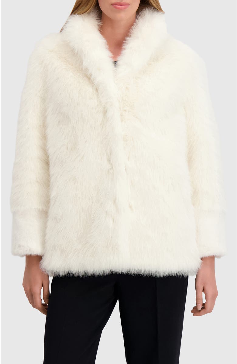 Lyla Grant Fur-Free Fox And Mink (Faux Fur) Jacket, Alternate, color, White